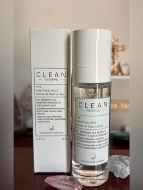 Clean Reserve Elderflower refresher Mist/ toner / setting spray / moisturizer